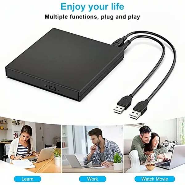 No Disc Drive on Your Laptop? Now You Do! External CD/DVD Burner