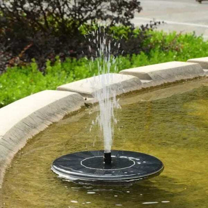 Solar-powered bird fountains