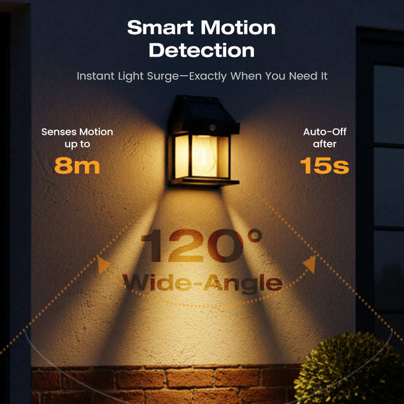 Motion Sensor & Weatherproof, Automatic Dusk to Dawn Operation, Easy Installation for Garden and Pathway