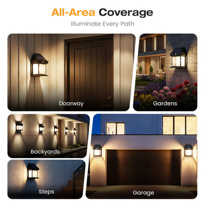 Motion Sensor & Weatherproof, Automatic Dusk to Dawn Operation, Easy Installation for Garden and Pathway