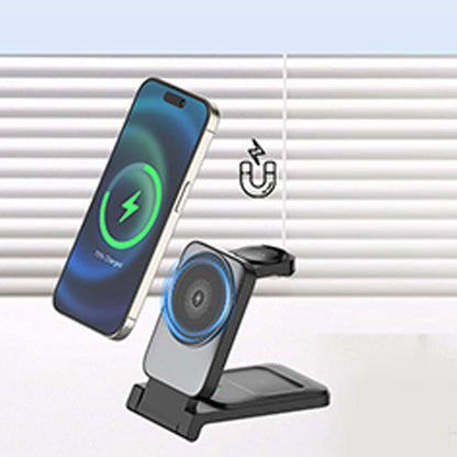 Hot Sale Deals-3-in-1 Foldable Magnetic Wireless Charger