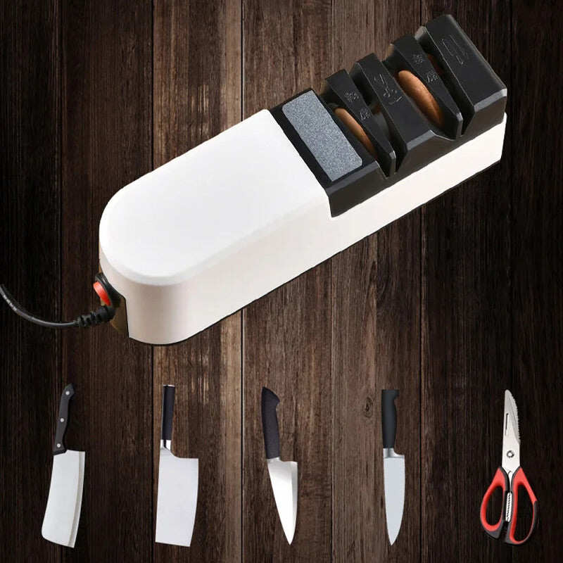 Professional Electric Knife Sharpener – Fast & Precise Sharpening, Multi-Angle Guide for Kitchen & Outdoor Knives