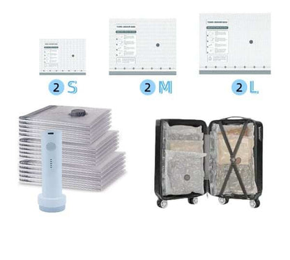 X7 Cordless Travel Vacuum Bag Set