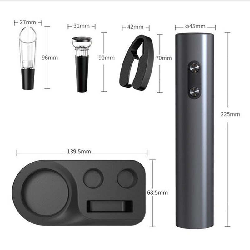 Electric Wine Bottle Opener Set