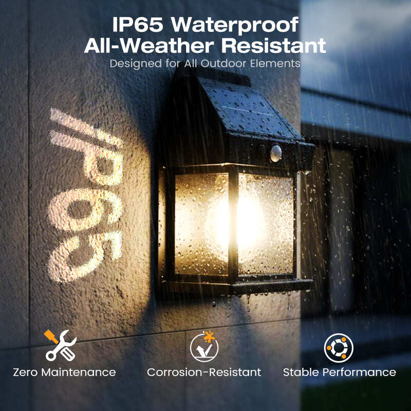 Motion Sensor & Weatherproof, Automatic Dusk to Dawn Operation, Easy Installation for Garden and Pathway