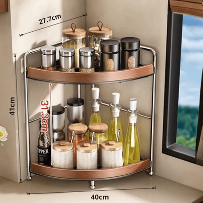 Multi-Layer Corner Storage Organizer Rack
