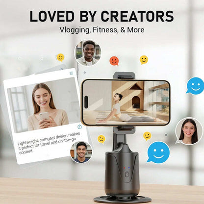 Portable 360°Auto-Tracking Phone Stand
