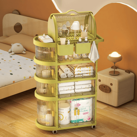 4 Tier Multi-Functional Storage Cart With Wheels