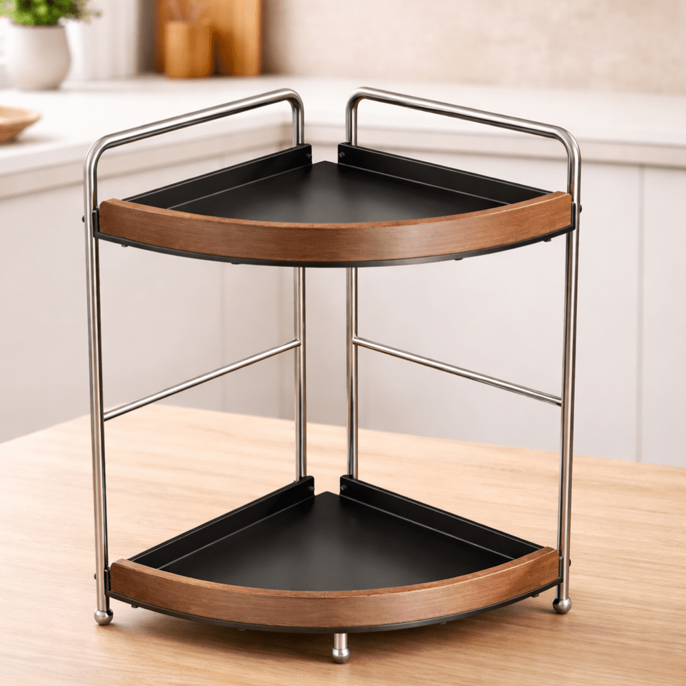 Multi-Layer Corner Storage Organizer Rack