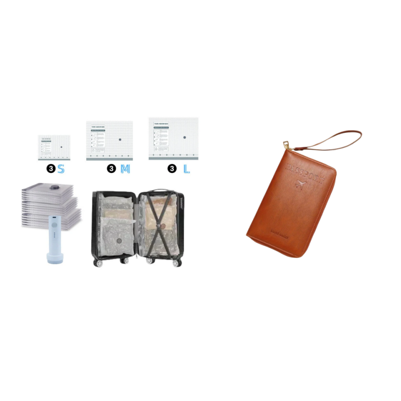 X7 Cordless Travel Vacuum Bag Set