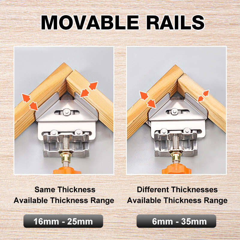 Multipurpose Stainless Steel 90 Degree Corner Clamp
