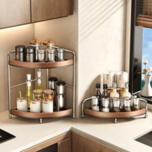 Multi-Layer Corner Storage Organizer Rack