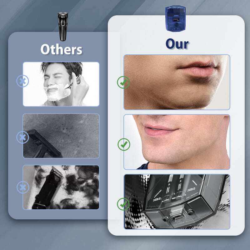 Transparent and Silent Mini Electric Shaver