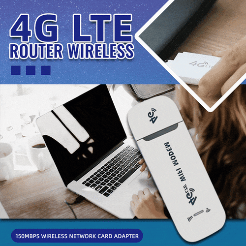 4G LTE USB WiFi Router – 150Mbps, 10-User Hotspot, Global SIM Unlocked & Plug-and-Play