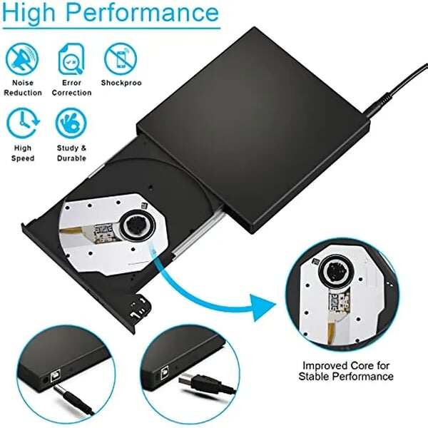 No Disc Drive on Your Laptop? Now You Do! External CD/DVD Burner