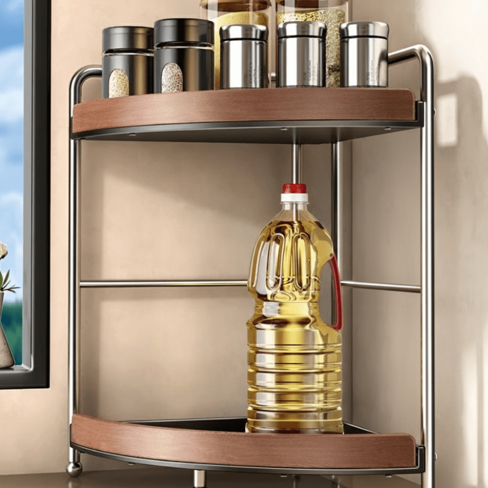 Multi-Layer Corner Storage Organizer Rack