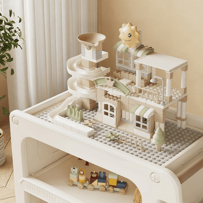 Multi-Functional Bus Themed Storage Cabinet with Wheels